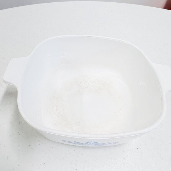 Corning Ware Blue Cornflower Casserole Dish 1.5 Qt A - 1 1/2 - B USA 7" x 7" - Picture 2 of 4